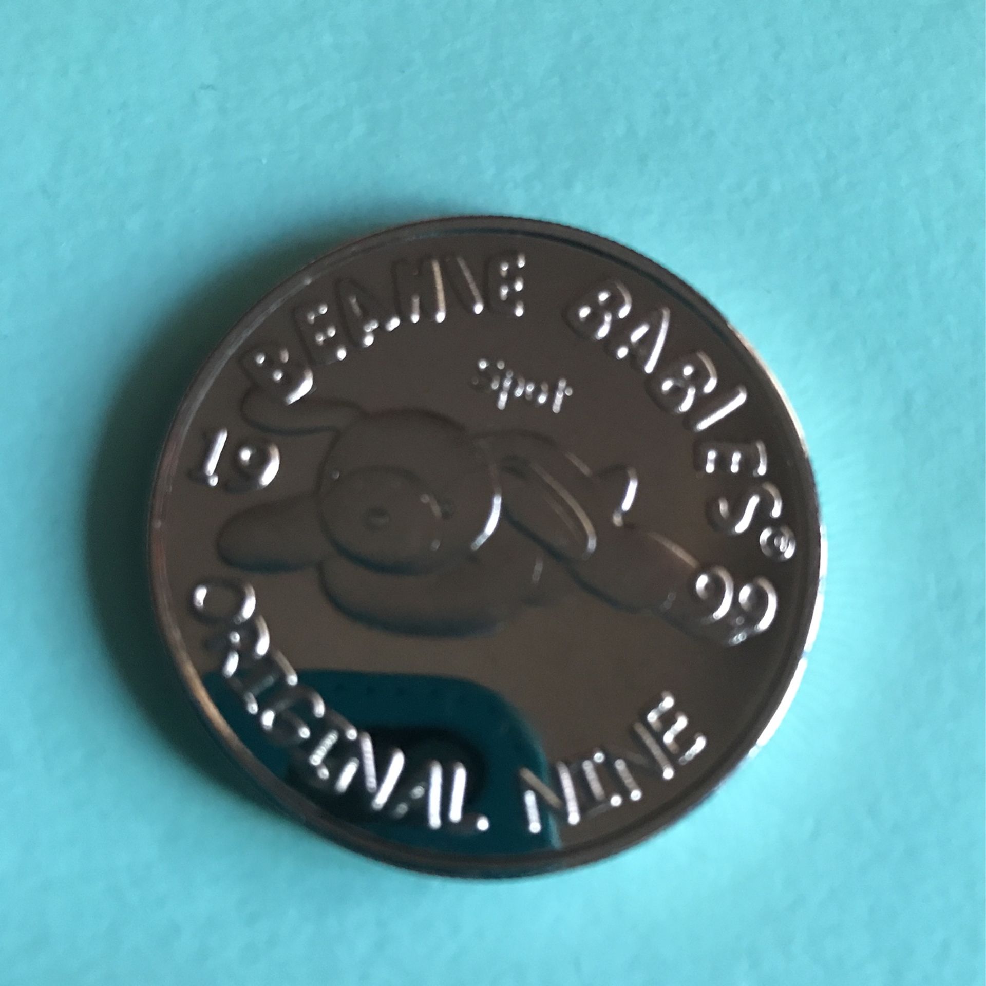 Vintage Beanie Babies Official Club 1999 Original Nine Legs Token
