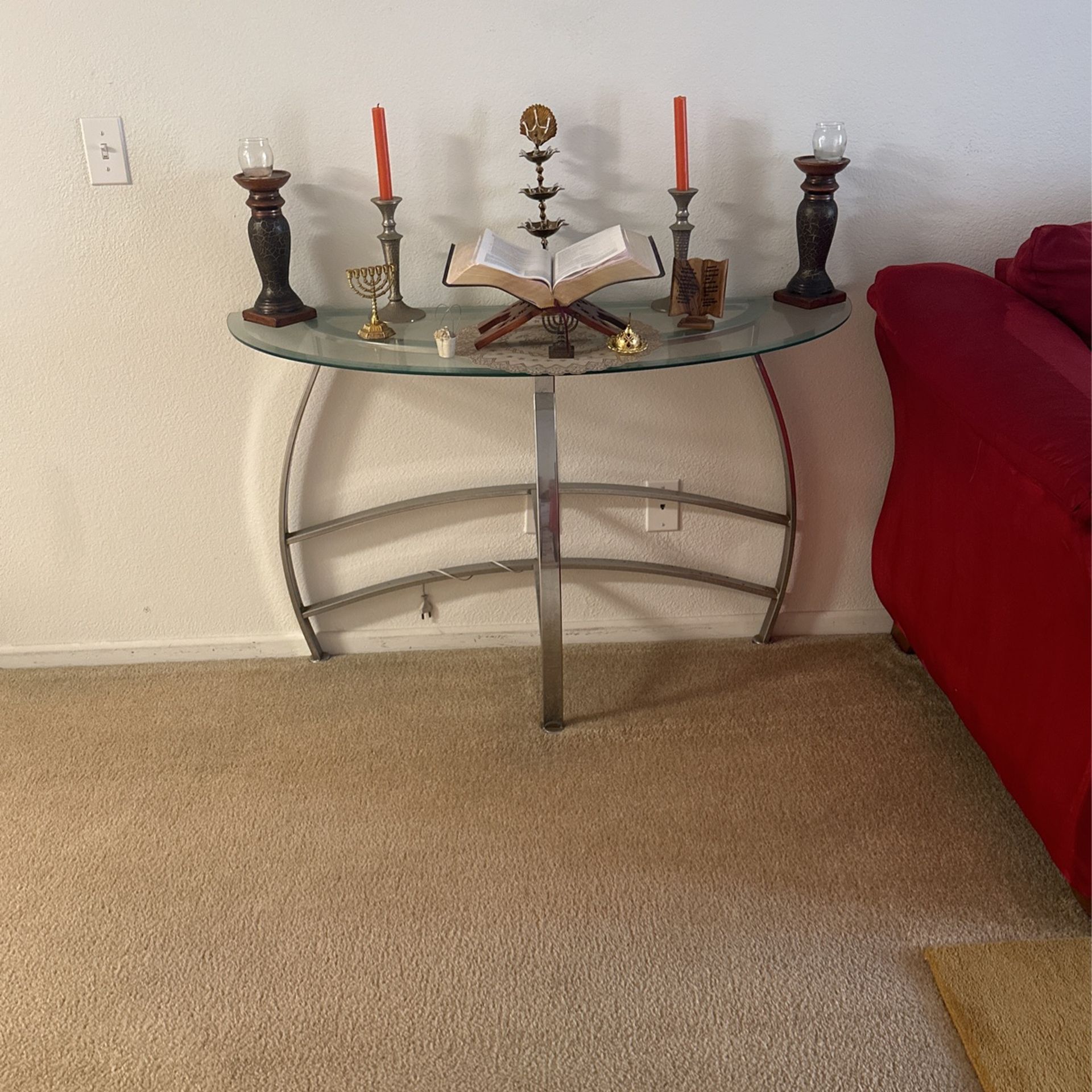 Glass Console Table