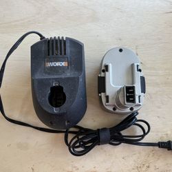 WORX 18v Battery + Charger