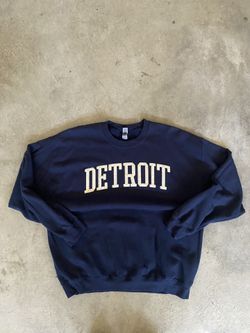 Detroit Navy Crewneck