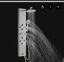 Stainless Steel Shower Panel System with Jets