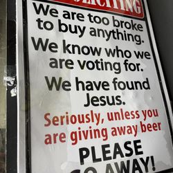 New- Sign novelty, funny
