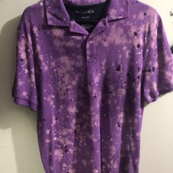 Custom Nautica Purple Polo Men’s Large 