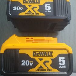 DEWALT 20v XR 5.0 Battery 