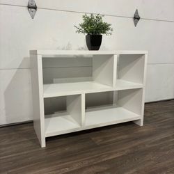 Large White Console Table - Bookshelf | Pristine Condition