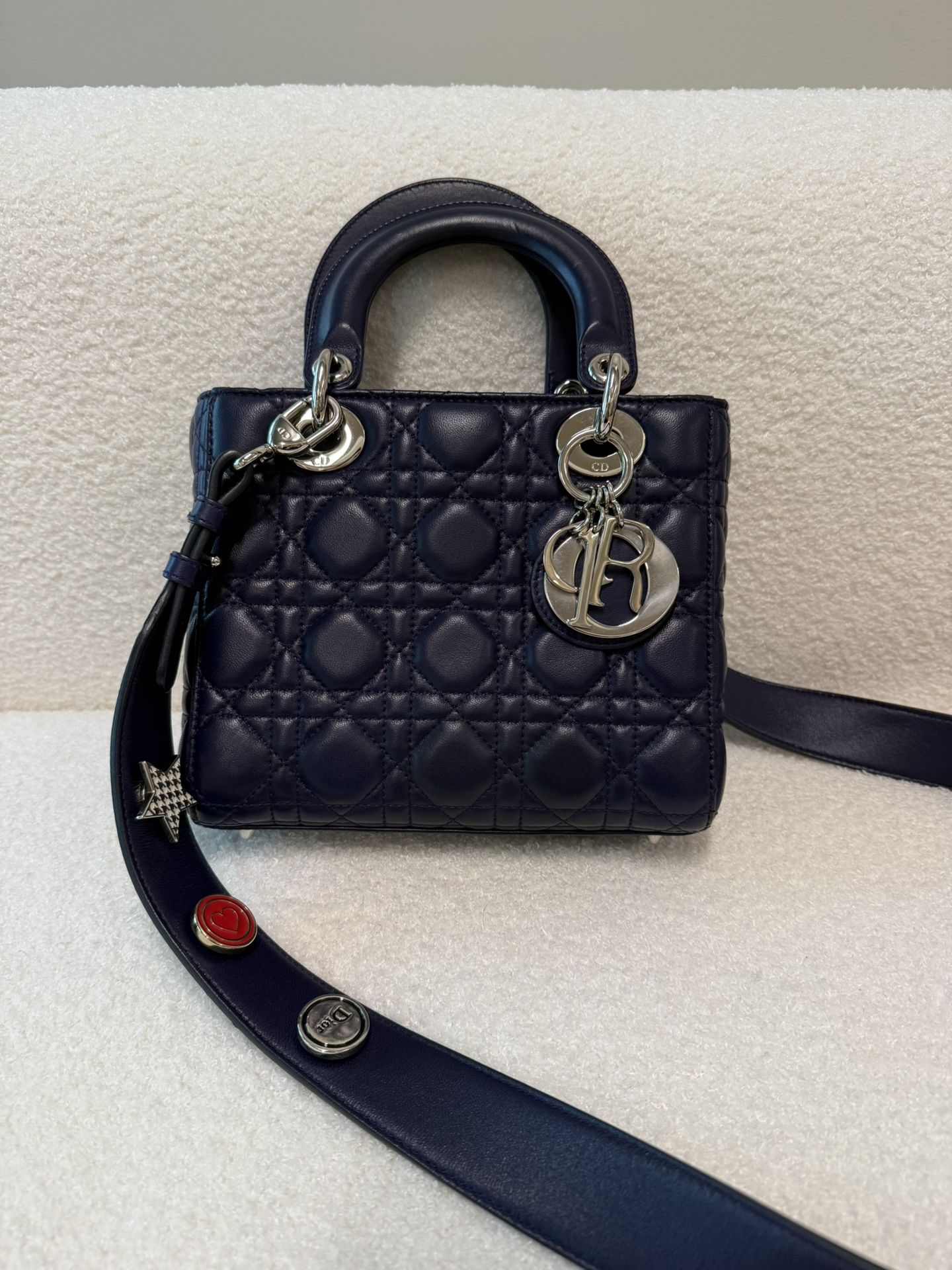 Christian Dior Lady Dior Bag Cannage Quilt Lambskin Small