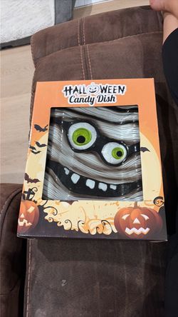 Halloween candy dish