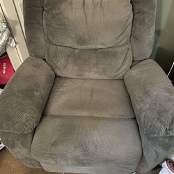 Gray Power Recliner 