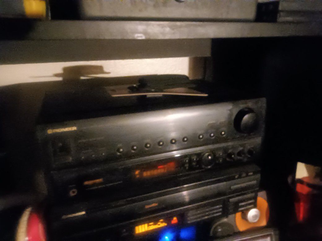 Pioneer Receiver And Laser Disc Player
