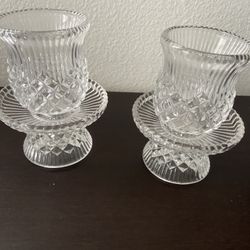 Party Lite Pair Of Candle Holders For Tapers/ Votives