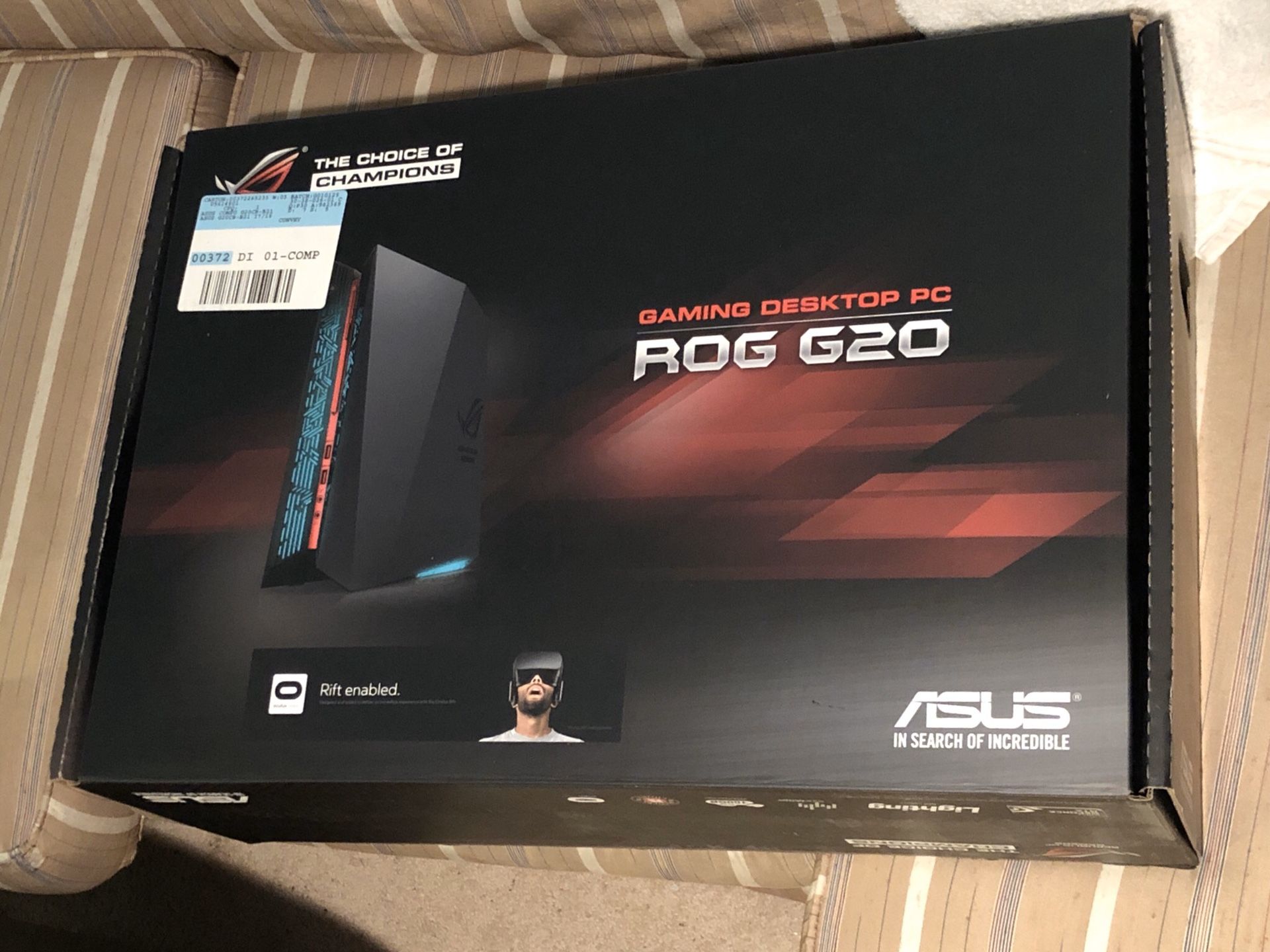 Asus G20CB i7 16gb GTX 1070 NVME M.2. SSD