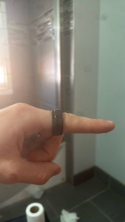 Titanium ring size 11-12 ish