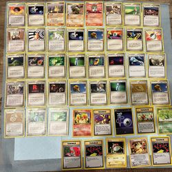 45 Vintage Pokemon Cards With 10 First Edition Team Rocket