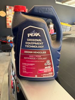 Peak. Antifreeze coolant