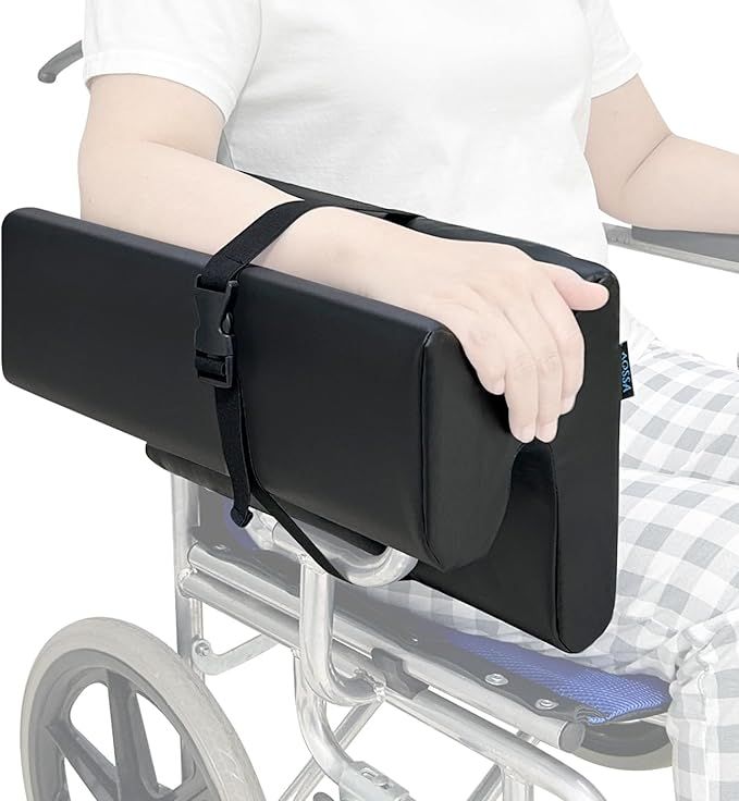 AOSSA Lateral Support for Wheelchair Arm Trough, Armrest Pad Cushion Wheelchair Attachment, Wedge Bolster Positioning Arm Elbow Rest Pillow