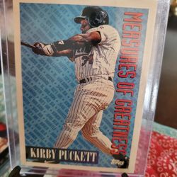 Kirby Puckett 1994 Topps Measures Of Greatness Baseball Card 