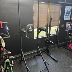 Power Tower Pull Up And Dip Station