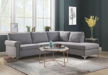 Grey Fabric Sectional