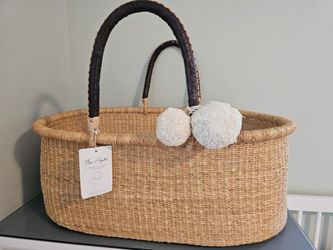 Moses Basket from Plum & Sparrow and Changing Basket from Design Dua