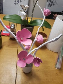 Handmade flowers decoration