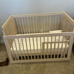 Baby Crib And Matching Bookcase 