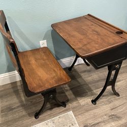 Vintage School Desk 