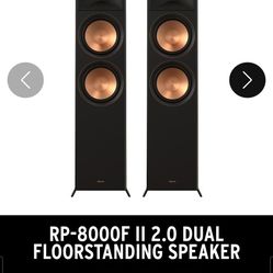 Klipsch RP 8000F II Speakers X2