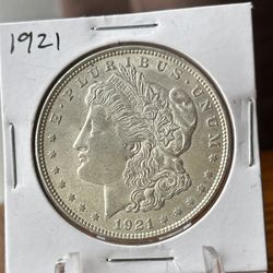 1921 Morgan Silver Dollar Coin 