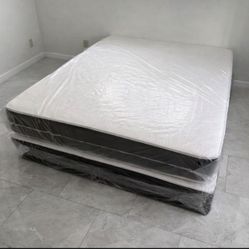 Brand New Queen Mattress + Box Spring Set 🚚 Delivery Available