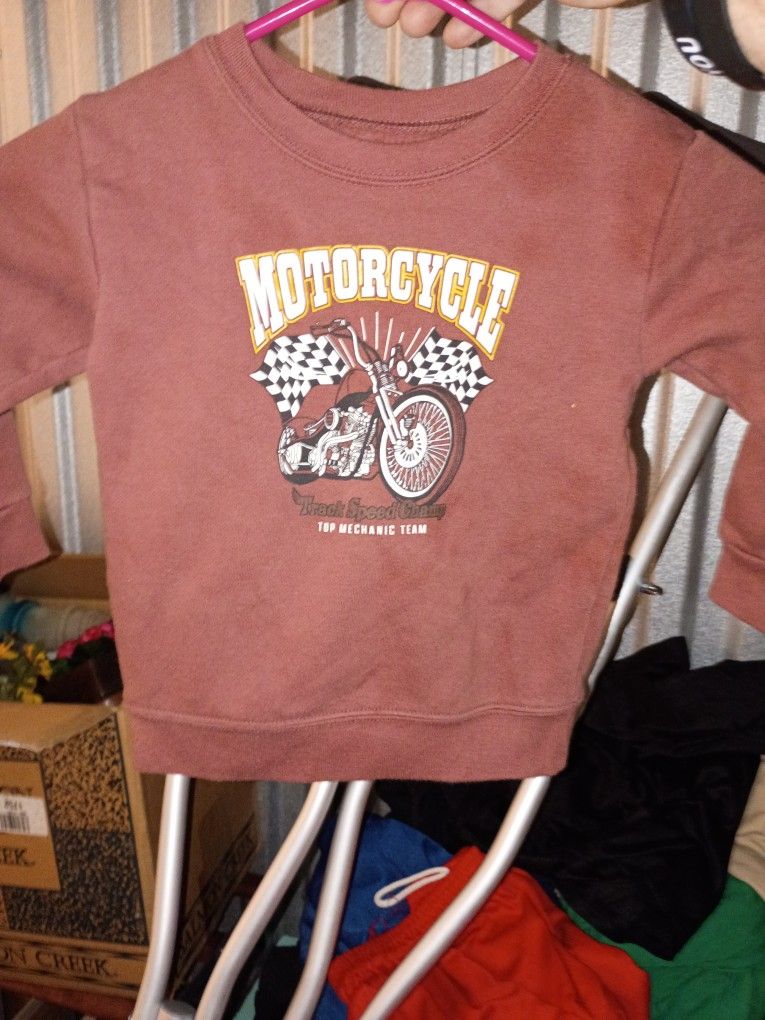 2 T Motorcycle Sweatshirt 