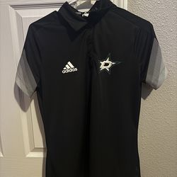 Dallas Stars Adidas Black Primary Polo shirt