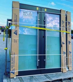 Hurricane Impact Window French Sliding Glass Door 36x 80 72x80 96x80