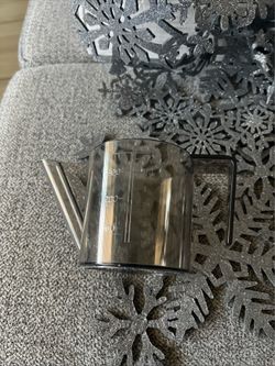VTG IIHB 1.5Cups Fat Strainer/ Skimmer Separator 1.5 Cup Gray Clear USA Made