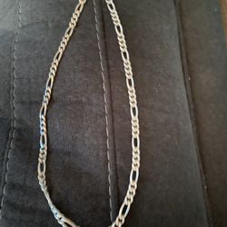 Sterling Silver Figaro Link 22”