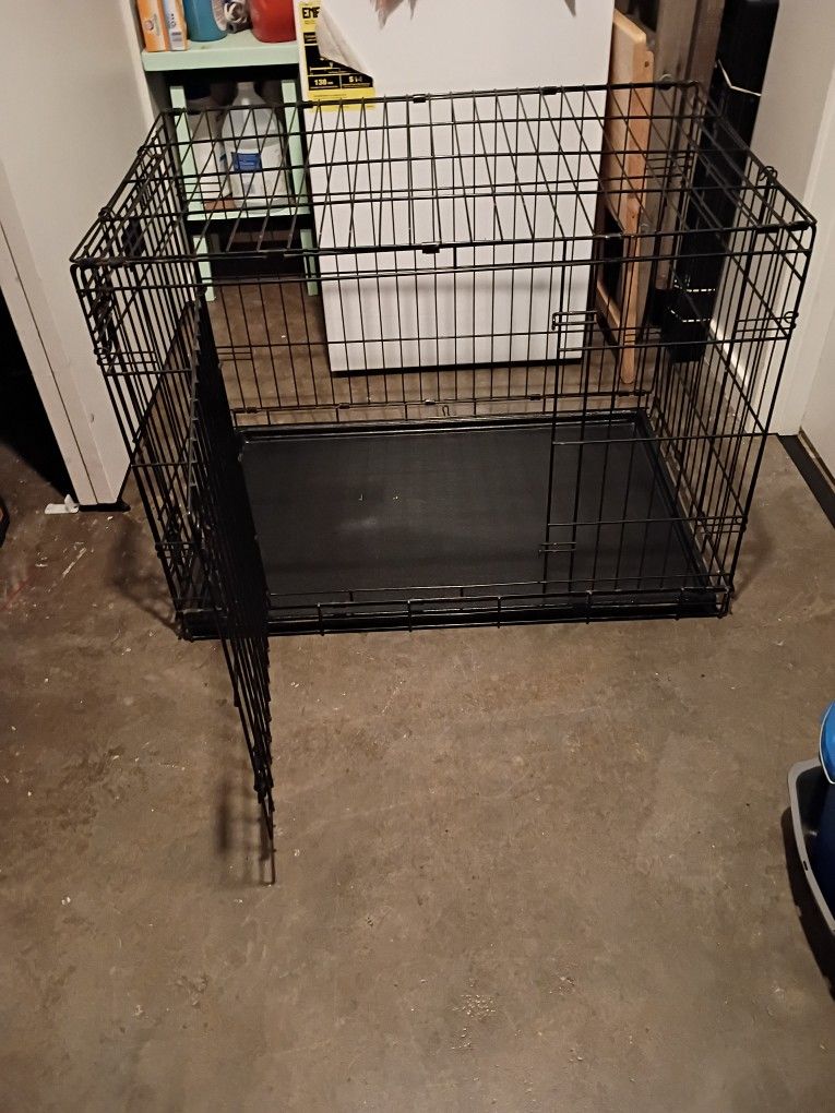 Dog Cage W/Removable Tray for Medium Size Dog