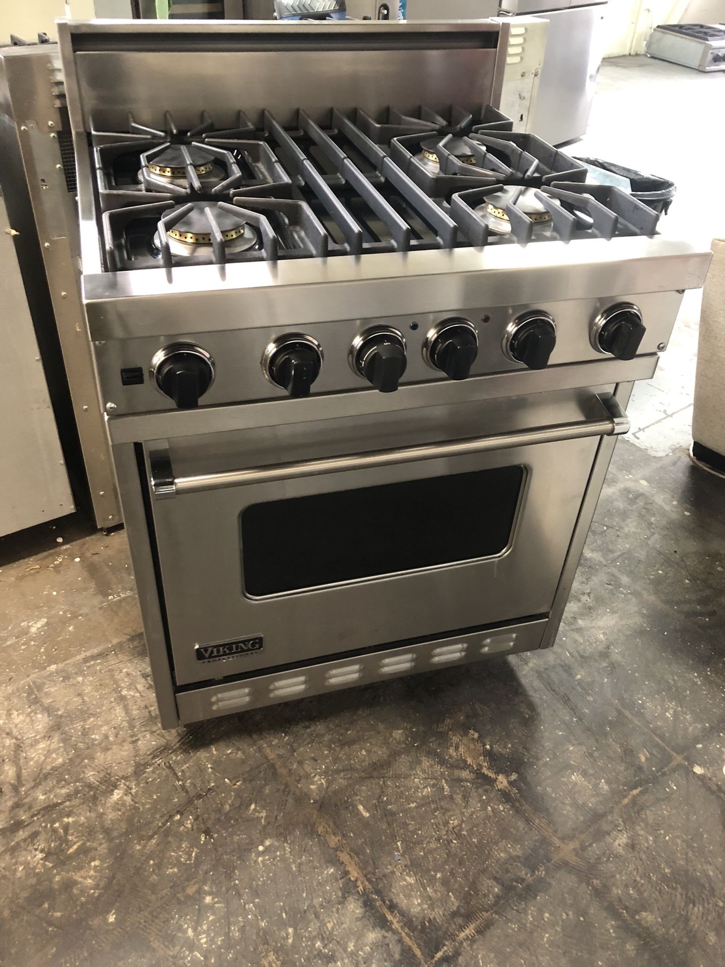 Viking 30” Stainless Steel Gas Range Stove