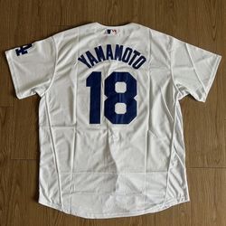 Dodgers Yamamoto Jersey Home White (S, M, L, XL, 2X, 3X) 
