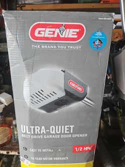 GENIE 41126U ULTRA -QUIET BELT DRIVEN GARAGE DOOR OPENER.1/2 HORSE POWER.