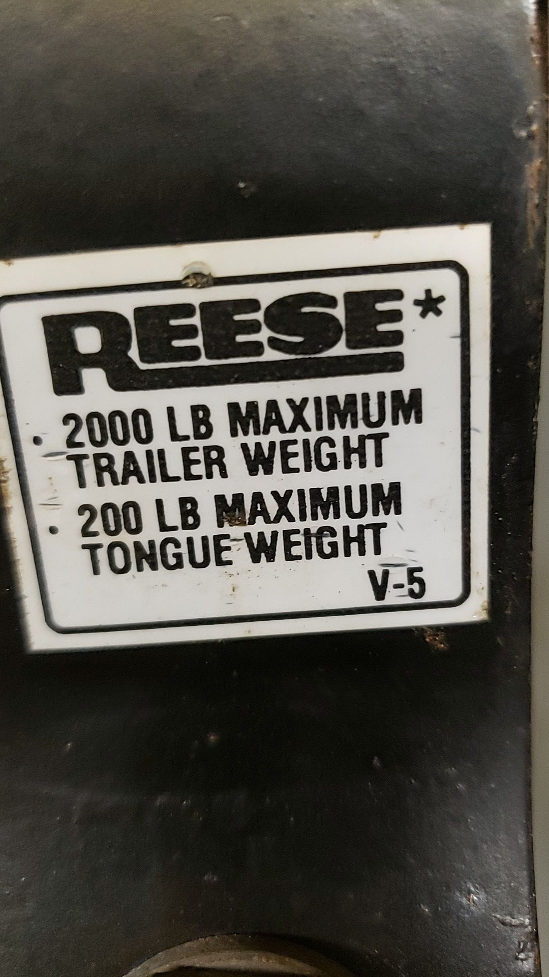 Reese towing ball hitch