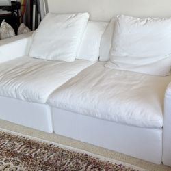 White Modular Cloud Like Couch. 