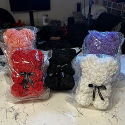 Valentines Day Rose Bears