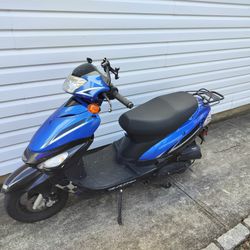2021 Blue Moped 