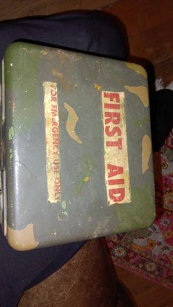 Vintage military first aid kit