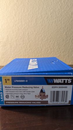 WATTS 1" Water Pressure Reducing Valve LFN45BM1-U