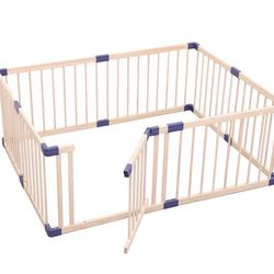 Bonrcea Wooden Baby playpen 