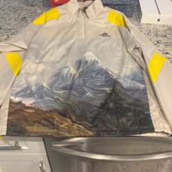 Adidas Windbreaker . Size Medium 