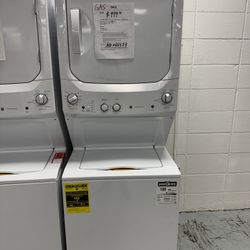 GE single Unit Stackable Washer And GAS Dryer 