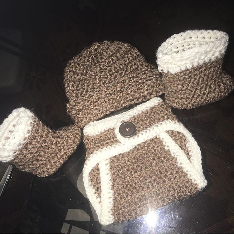 Crochet Baby Set.