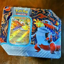 pokemon cards rochester mn POKEMON TRADING CARD GAME TIN SKELEDIRGE NEW SEALED for Sale in Rochester,  MN