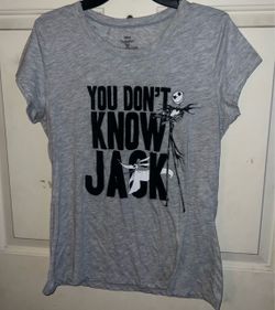 Disney Tim Burton the nightmare before Christmas gray tee XL